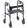 Picture of Drive Clever-Lite Rolling Walker/Rollator w/ Seat & Loop Locks, Adult w/ 8" Wheels