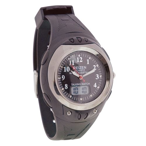 Picture of Reizen Digital Analog Water-Resistant Talking Watch- Black