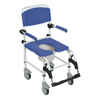 Picture of Aluminum Rehab Shower Commode Chair with Four Rear-locking Casters