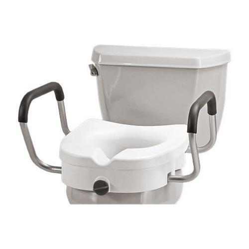 Picture of Raised Toilet Seat with Detachable Front Locking Arms