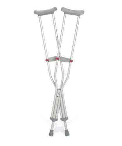 Picture of Push Button Adjustable Adult Crutches