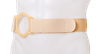 Picture of Nu-hope cool comfort belt for ostomy and hernia support white, medium ring plate 2-3/8"