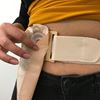 Picture of Nu-hope cool comfort belt for ostomy and hernia support white, medium ring plate 2-3/8"