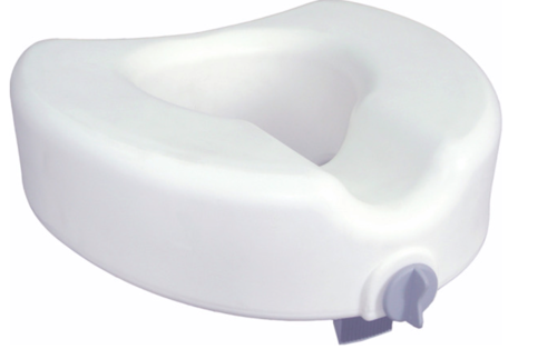 Picture of Premium Plastic Raised, Regular Elongated Toilet Seat With Lock