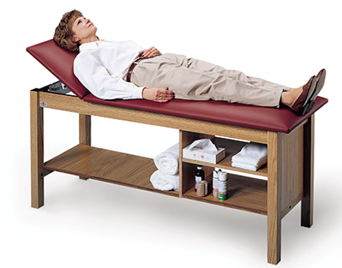 Picture of Hausmann Standard H-Brace Treatment Table with Shelf- 24"W