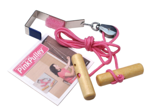 Picture of Overdoor Pink Pulley for Post-Mastectomy Range of Motion  