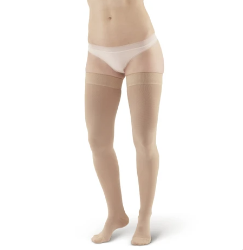 Picture of AW Style 315 Compression Stocking Closed Toe Thigh Highs w/Sili Dot Band - 30-40mmHg