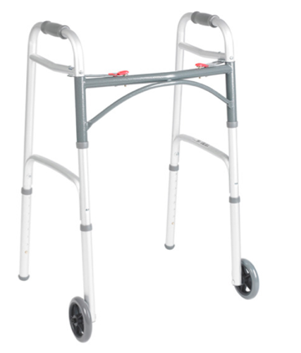 Picture of Deluxe Folding Roller Walker, Two Button with 5" Wheels