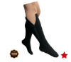 Picture of Presadee (BIG & TALL) Premium Closed Toe 20-30 mmHg Zipper Firm Compression Leg Swelling Socks-Black