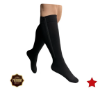 Picture of Presadee (BIG & TALL) Premium Closed Toe 20-30 mmHg Zipper Firm Compression Leg Swelling Socks-Black