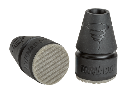 Picture of Pair of  Tornado Tips RT Rain-Slip Resistant Crutch Tips