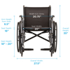 Picture of 20" Nova- Hammertone Steel Wheelchair