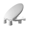 Picture of 3" Elongated Open-Front Raised Toilet Seat