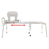 Picture of Toilet-to-Tub Long Sliding Transfer Bench