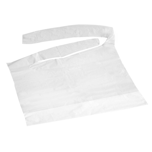 Picture of Case of 500 Disposable Waterproof Plastic Bibs