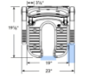 Picture of 19" Folding U-Shaped Padded Shower Seats