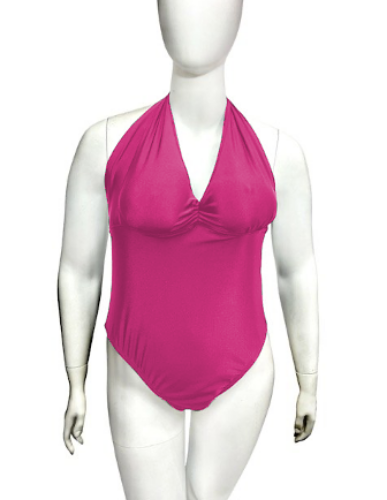 Picture of One-Piece Halter Neck Swimsuit - Pink