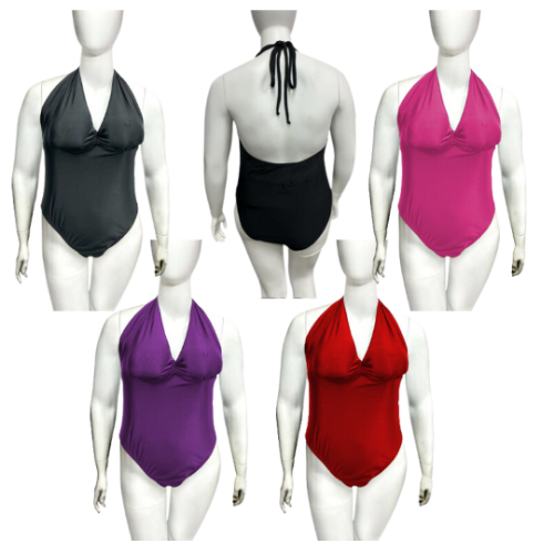 Picture of One-Piece Halter Neck Swimsuit