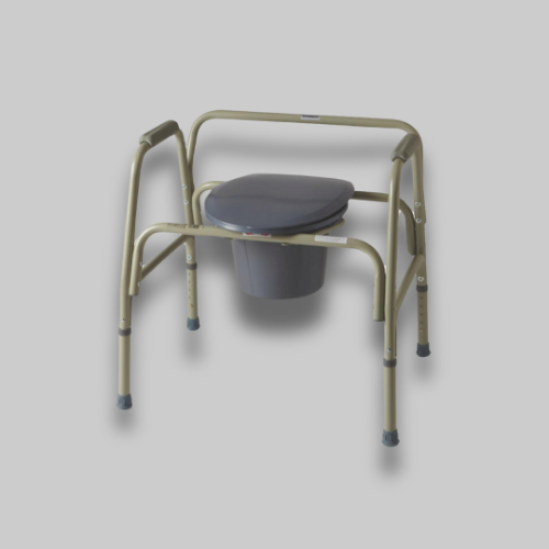 Picture of Extra-Wide 24" Steel Bariatric Commode with 650 lb. Capacity, Elongated