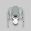 Picture of Wide 3 N 1 Heavy Duty Commode with Elongated Seat and Removable Back