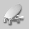 Picture of Open-Front Elevated/Raised Toilet Seat with 3" Lift-Elongated