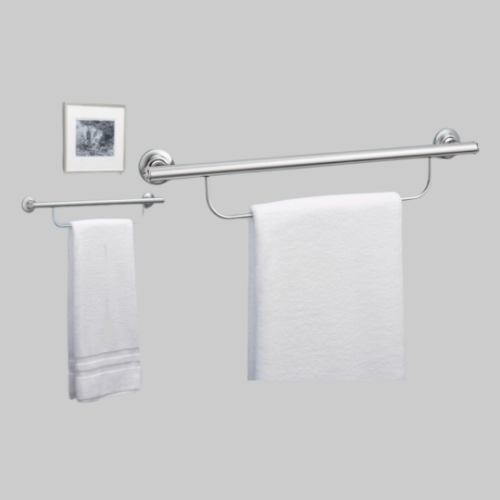 Picture of 24" Chrome Grab Bar With Towel Bar