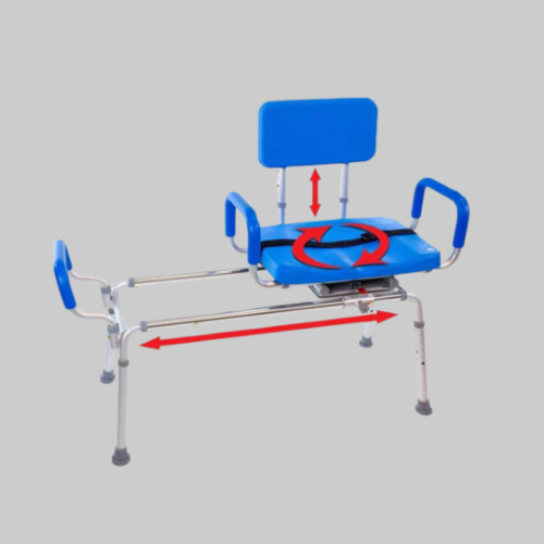 Picture of Bariatric Carousel Sliding Transfer Bench with Swivel Seat