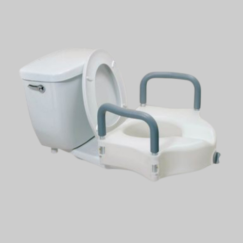 Picture of Drive Locking Elevated Toilet seat with Removable Arms