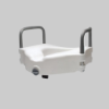 Picture of Lumex Locking Raised Toilet Seat with Removable Arms