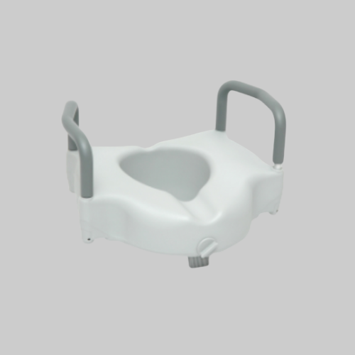 Picture of Clamp-On Raised Toilet Seat with Lock and Arms