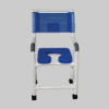 Picture of Shower Chair with Blue Soft Seat Deluxe Elongated