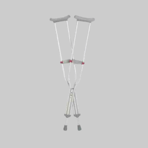 Picture of Push Button Adjustable Adult Crutches