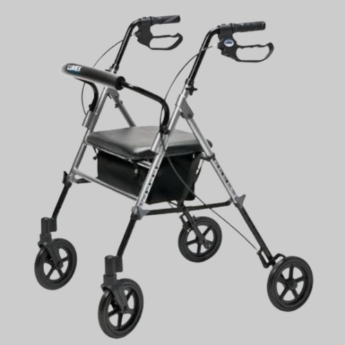 Picture of Set n’ Go Wide Height Adjustable Rollator - Silver