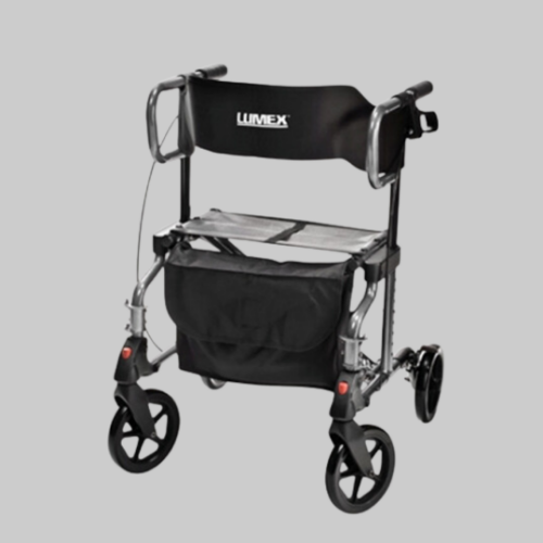 Picture of Lumex Hybrid LX Rollator Transport Chair, Titanium