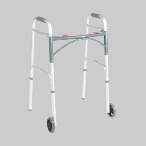 Picture of Deluxe Folding Roller Walker, Two Button with 5" Wheels