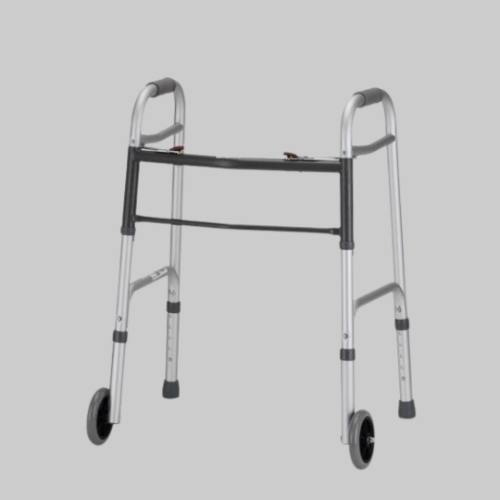 Picture of Petite Folding Rolling Walker with 5″ Wheels 2 Button Release