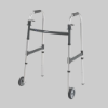 Picture of Dual-Release Paddle Rolling Walker, Junior with  5" Wheels