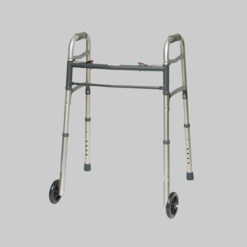 Picture of ProBasics Aluminum Two-Button Release Folding Rolling Walker With Wheels