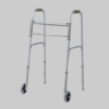 Picture of Economy Two-Button Folding Rolling Walkers with 5" Wheels