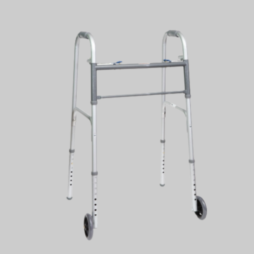 Picture of Economy Two-Button Folding Steel Rolling Walker