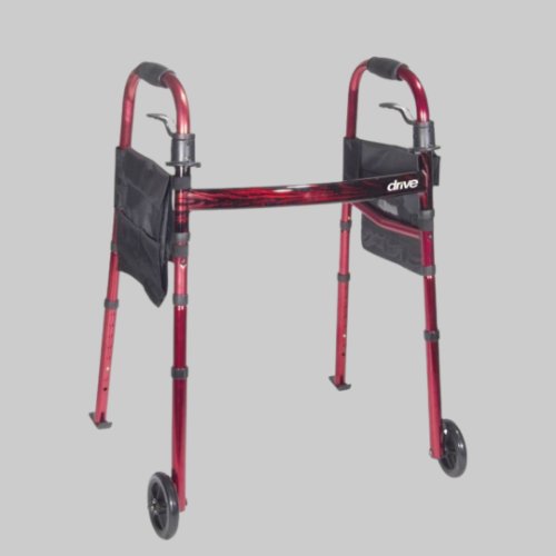 Picture of Deluxe Folding Travel Walker with 5" Wheels