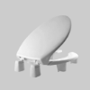 Picture of 3" Elongated Open-Front Raised Toilet Seat