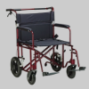 Picture of Bariatric Aluminum Transport Chair, with 12" Rear Wheels, 22" x 18"