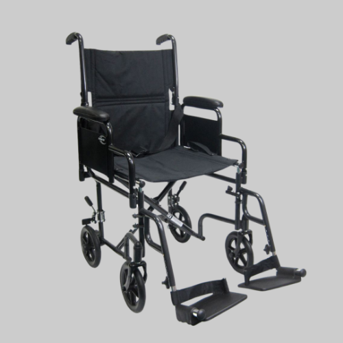 Picture of Detachable Desk Length Arm Transport Wheelchair