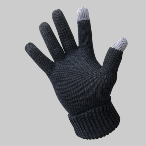 Picture of Merino Wool Gloves- Charcoal Grey