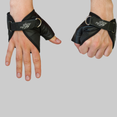 Picture of Fingerless Wheelchair Gloves for Quadriplegics "Strap-N-Roll"