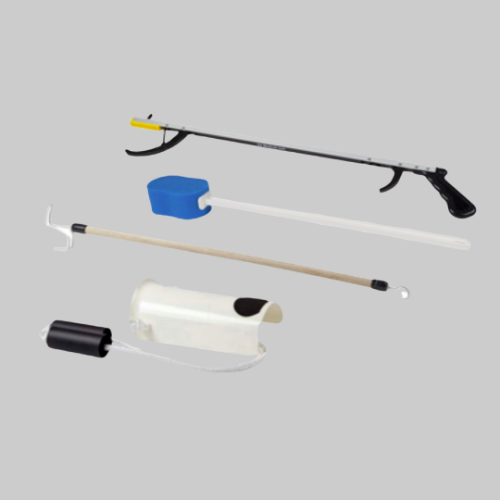 Picture of Hip Kit with Reacher, Contoured Sponge, Formed Sock Aid, and Dressing Stick