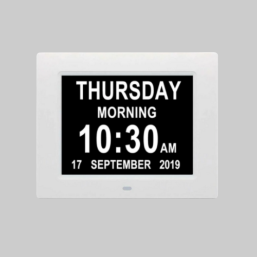 Picture of 8" Full Text Day Clock