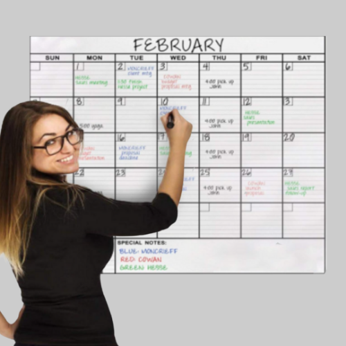 Picture of Jumbo Dry Erase Laminated Wall Calendar