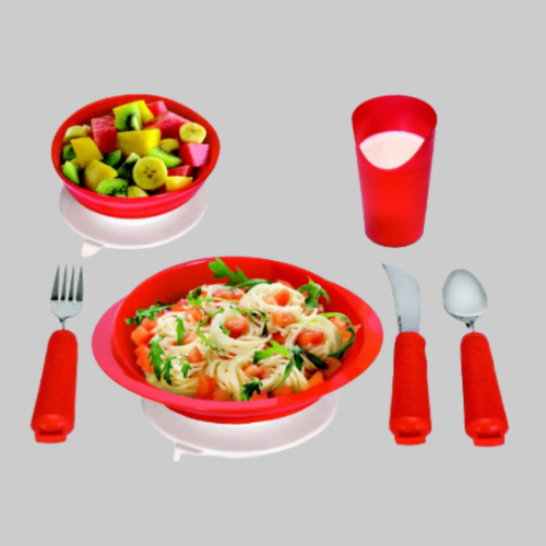 Picture of Red Dining Set for Alzheimer's and Dementia